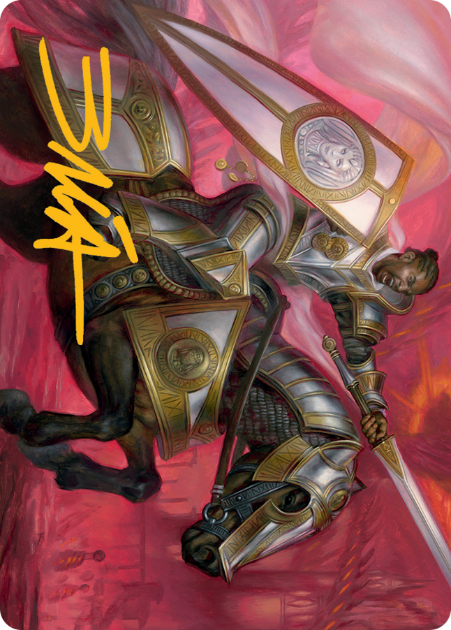 Sigiled Sentinel Art Card (Gold-Stamped Signature) [March of the Machine Art Series] | Jack's On Queen