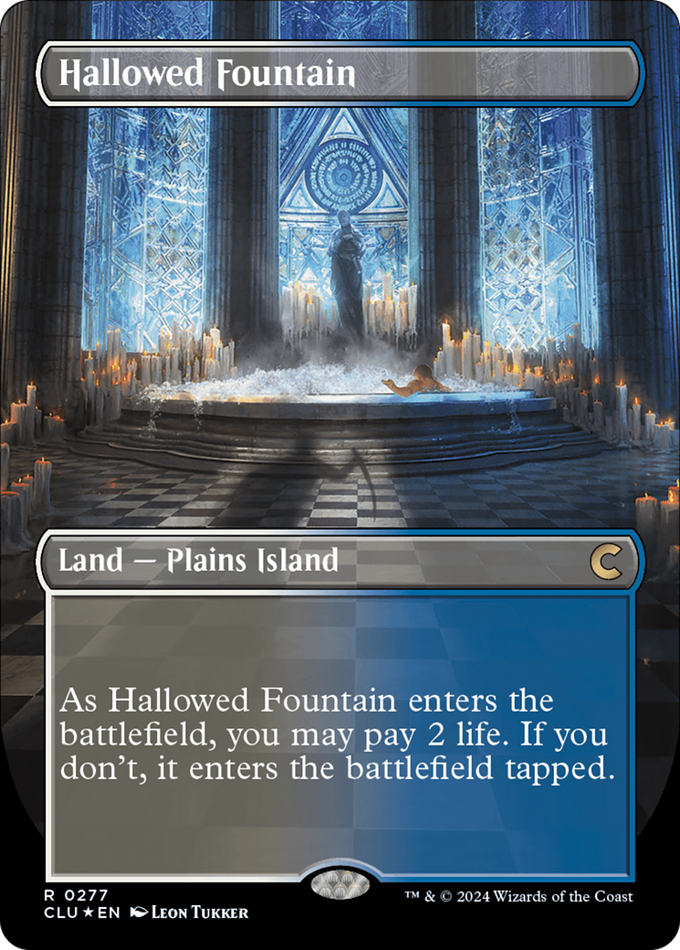 Hallowed Fountain (Borderless) [Ravnica: Clue Edition] | Jack's On Queen