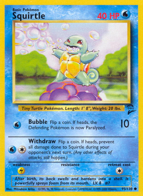 Squirtle (93/130) [Base Set 2] | Jack's On Queen