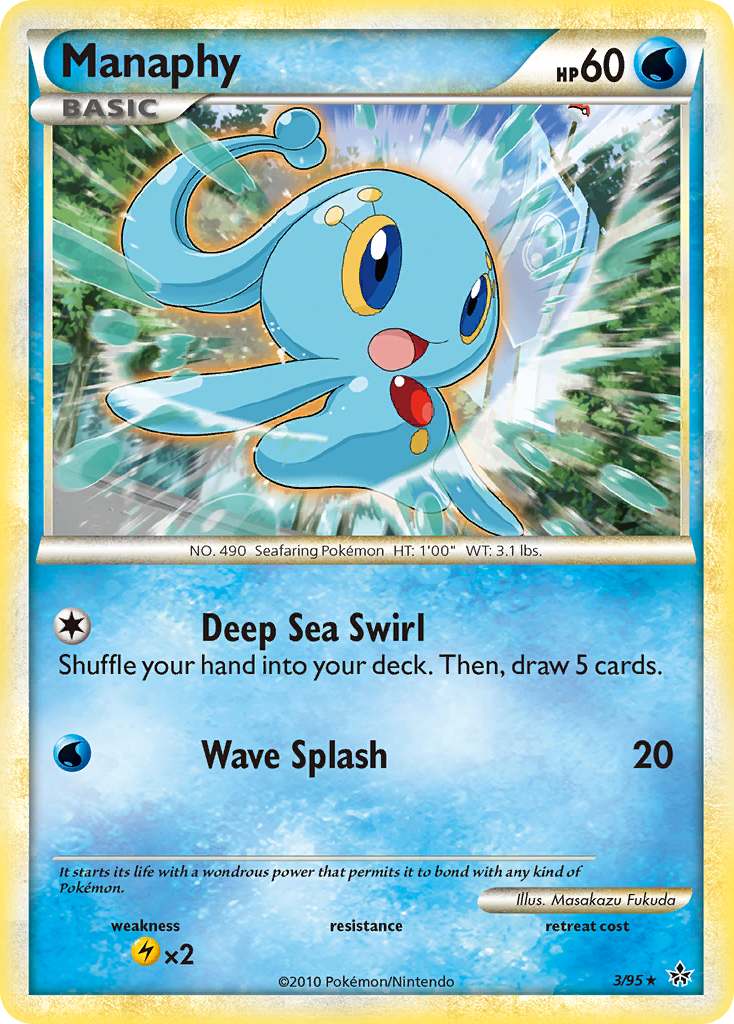 Manaphy (3/95) [HeartGold & SoulSilver: Unleashed] | Jack's On Queen