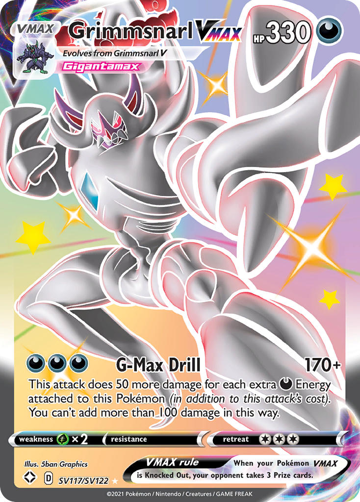 Grimmsnarl VMAX (SV117/SV122) [Sword & Shield: Shining Fates] | Jack's On Queen