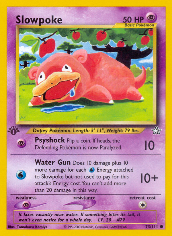 Slowpoke (73/111) [Neo Genesis 1st Edition] | Jack's On Queen