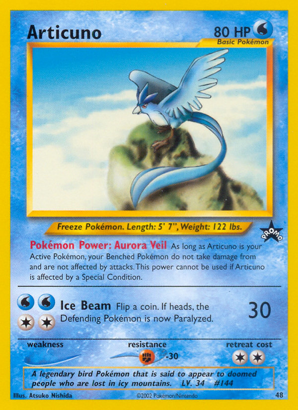 Articuno (48) [Wizards of the Coast: Black Star Promos] | Jack's On Queen