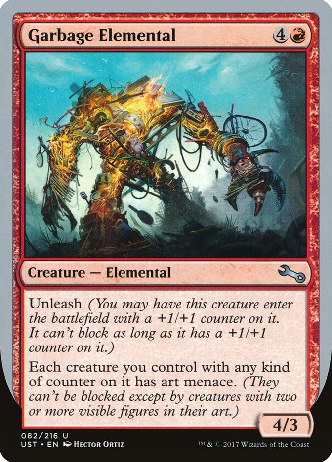 Garbage Elemental (4/3 Creature) [Unstable] | Jack's On Queen