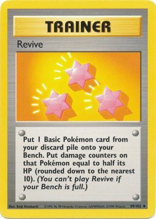 Revive (89/102) [Base Set Unlimited] | Jack's On Queen