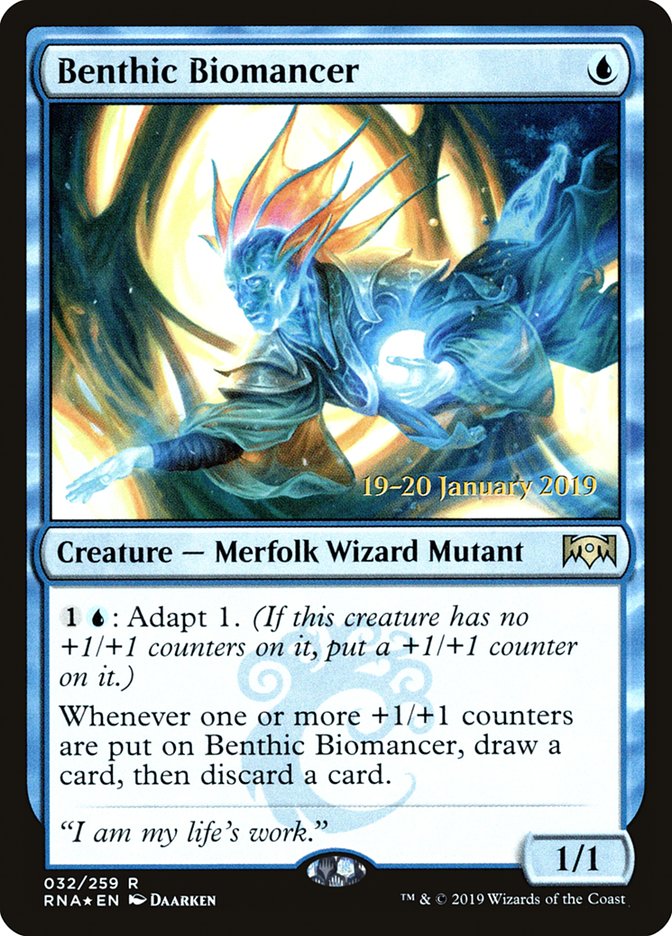 Benthic Biomancer [Ravnica Allegiance Prerelease Promos] | Jack's On Queen