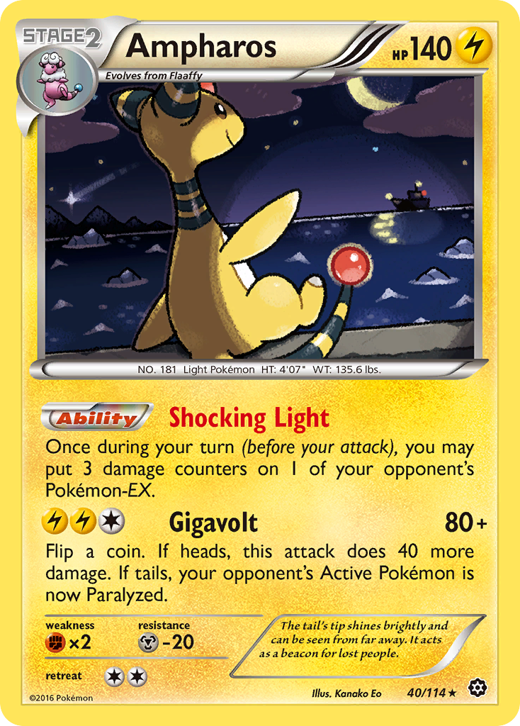 Ampharos (40/114) [XY: Steam Siege] | Jack's On Queen