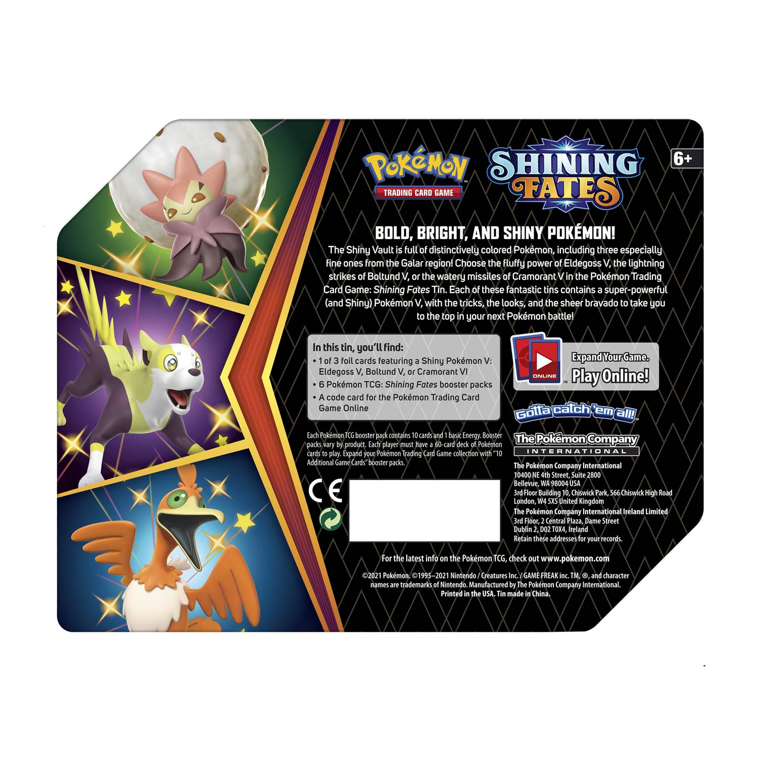 Shining Fates - Collector's Tin (Cramorant V) | Jack's On Queen