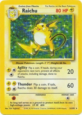 Raichu (14/102) [Base Set Unlimited] | Jack's On Queen