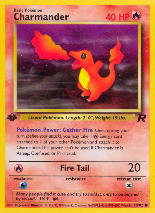 Charmander (50/82) [Team Rocket 1st Edition] | Jack's On Queen