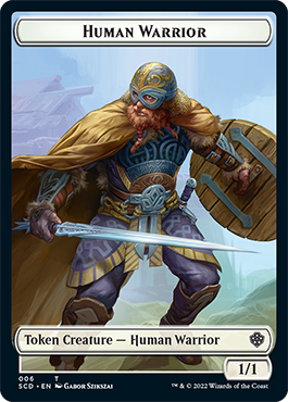 Insect // Human Warrior Double-Sided Token [Starter Commander Decks] | Jack's On Queen