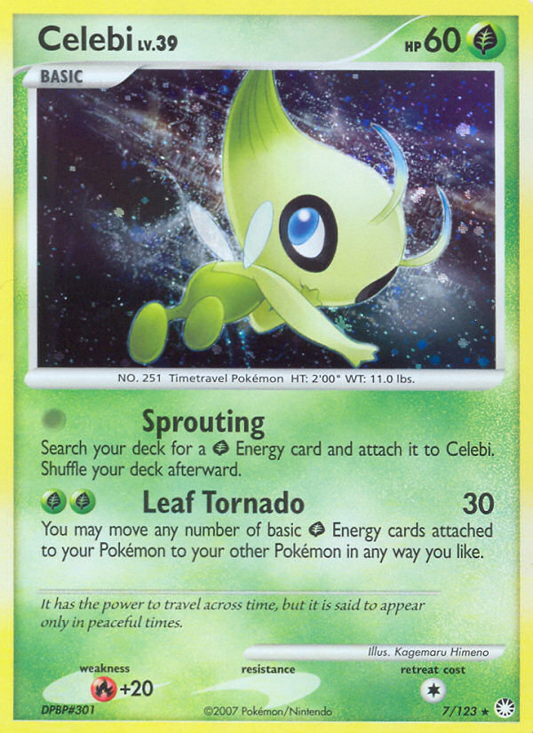 Celebi (7/123) [Diamond & Pearl: Mysterious Treasures] | Jack's On Queen