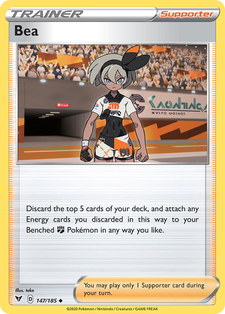Bea (147/185) [Sword & Shield: Vivid Voltage] | Jack's On Queen