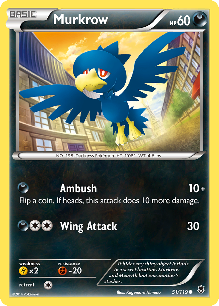 Murkrow (51/119) [XY: Phantom Forces] | Jack's On Queen