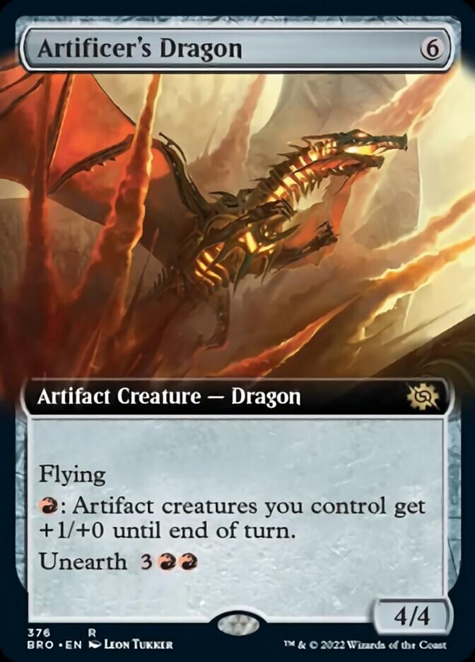 Artificer's Dragon (Extended Art) [The Brothers' War] | Jack's On Queen