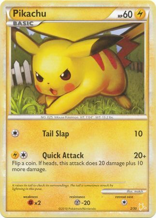 Pikachu (2/30) [HeartGold & SoulSilver: Trainer Kit - Raichu] | Jack's On Queen