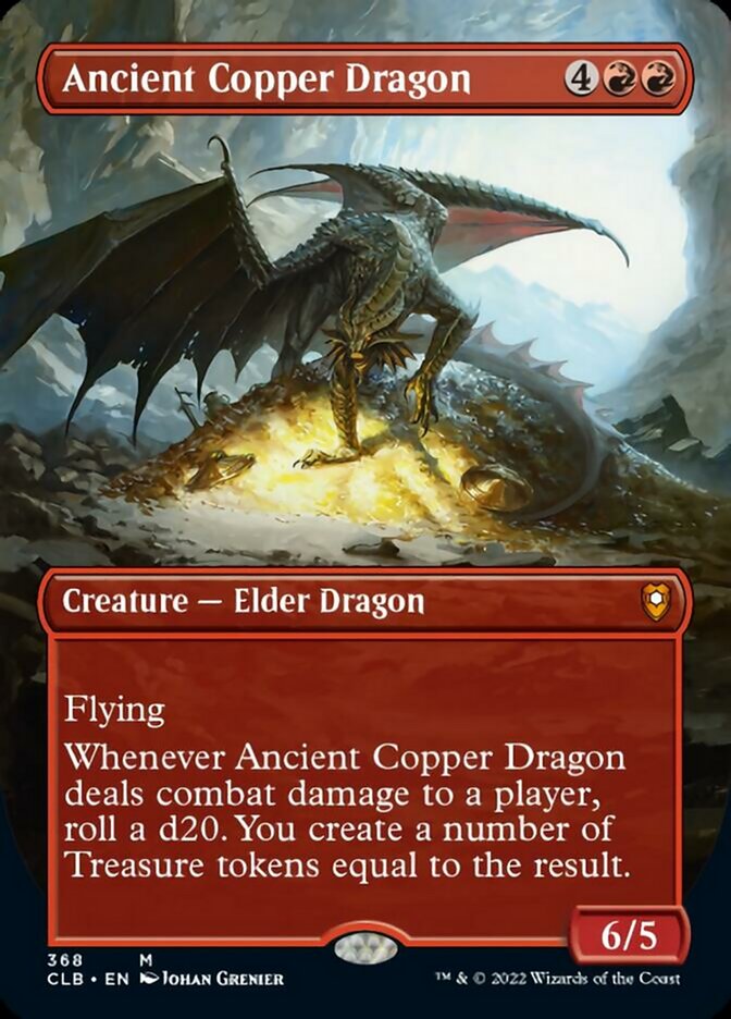 Ancient Copper Dragon (Borderless Alternate Art) [Commander Legends: Battle for Baldur's Gate] | Jack's On Queen