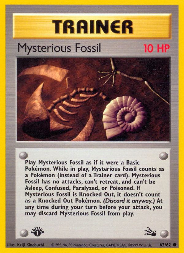 Mysterious Fossil (62/62) [Fossil 1st Edition] | Jack's On Queen