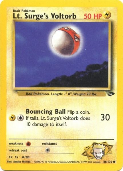Lt. Surge's Voltorb (86/132) [Gym Challenge Unlimited] | Jack's On Queen