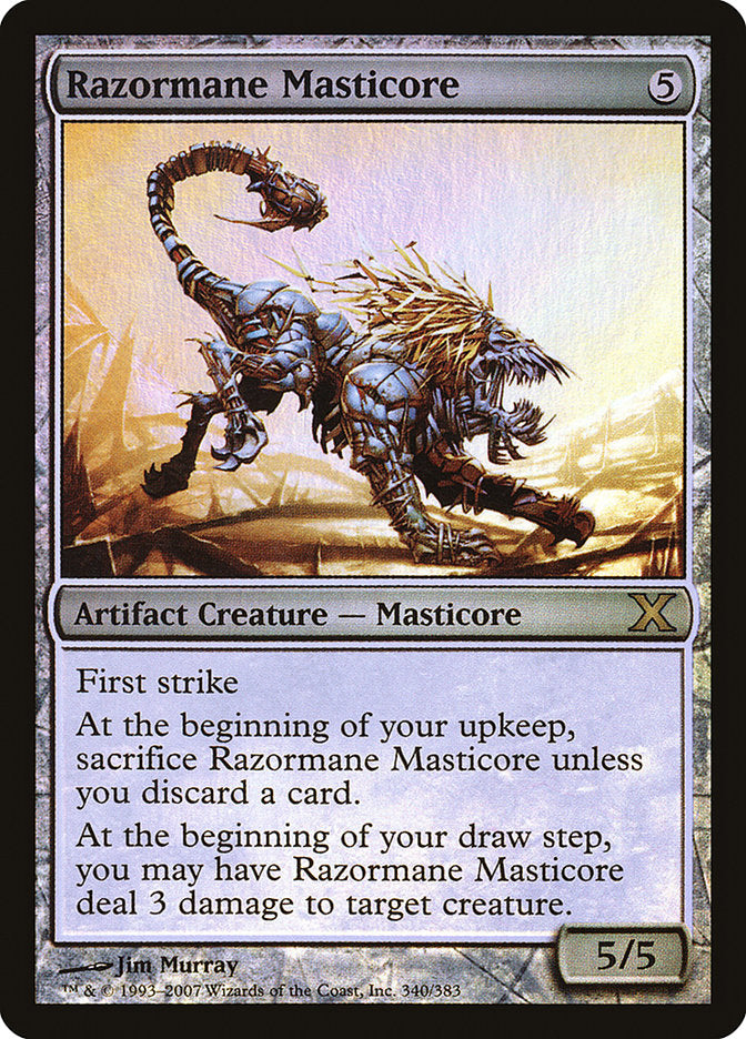 Razormane Masticore (Premium Foil) [Tenth Edition] | Jack's On Queen