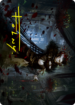 Falkenrath Forebear Art Card (Gold-Stamped Signature) [Innistrad: Crimson Vow Art Series] | Jack's On Queen
