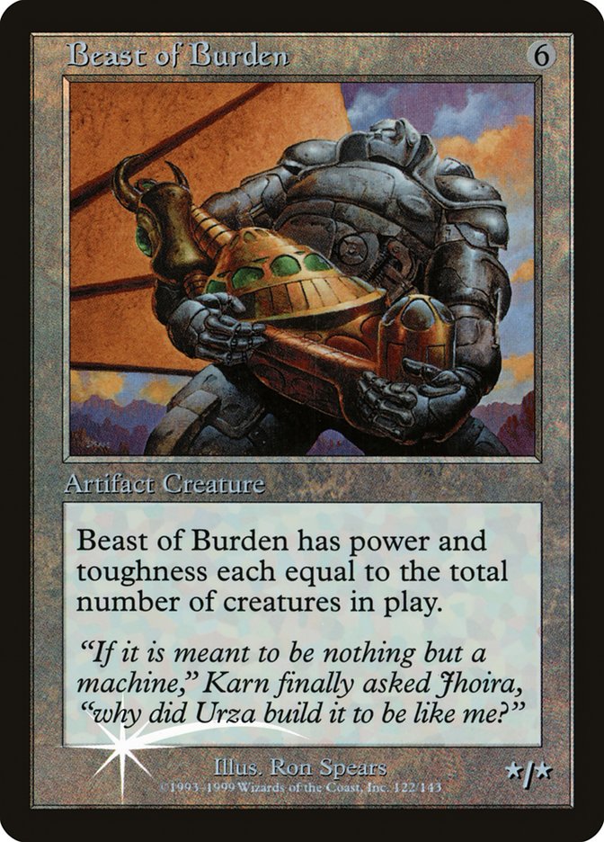 Beast of Burden (Misprinted) [Urza's Legacy Promos] | Jack's On Queen