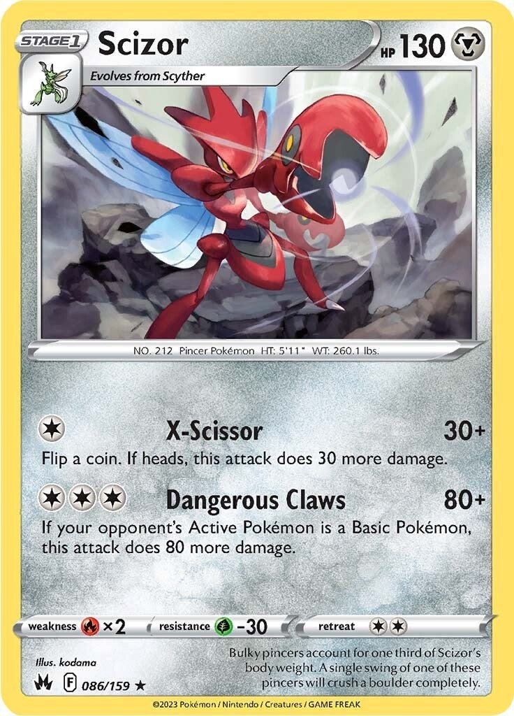 Scizor (086/159) [Sword & Shield: Crown Zenith] | Jack's On Queen