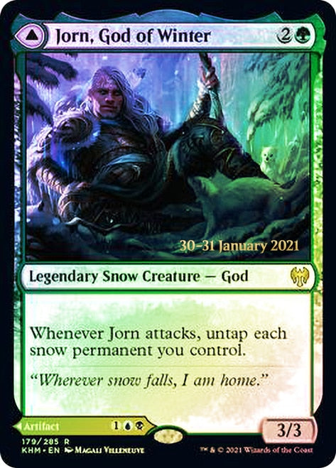 Jorn, God of Winter // Kaldring, the Rimestaff   [Kaldheim Prerelease Promos] | Jack's On Queen