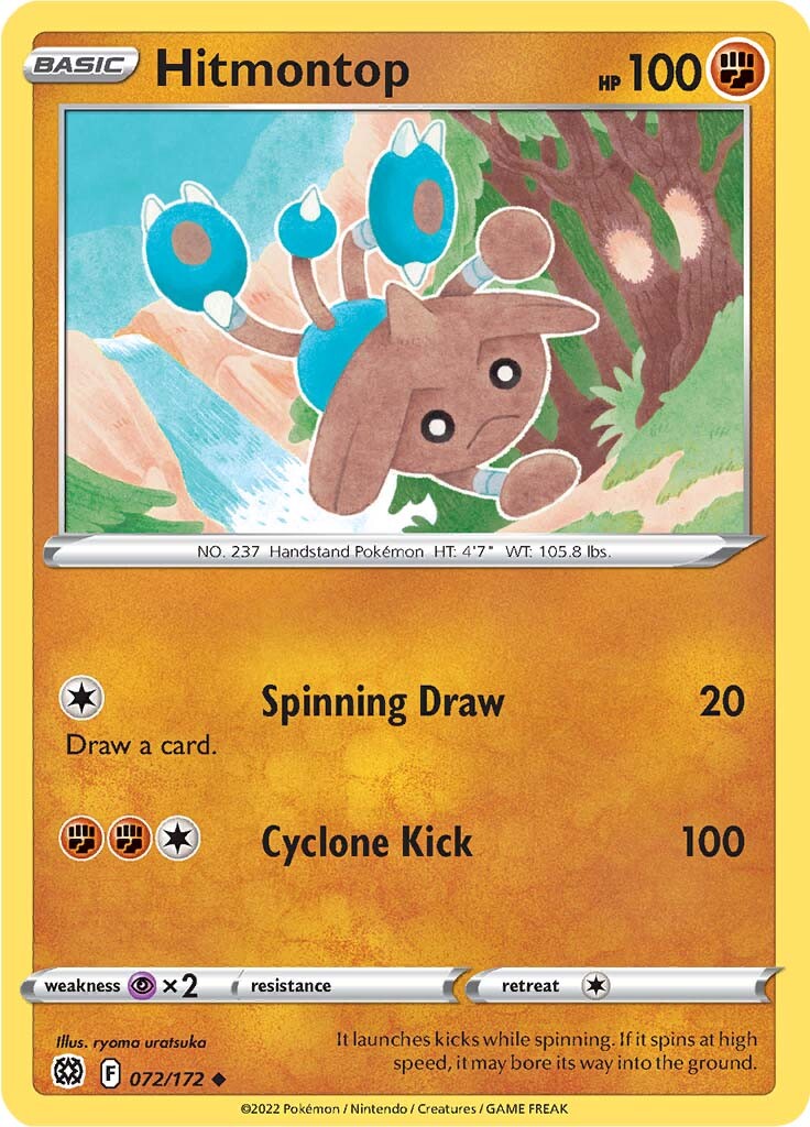 Hitmontop (072/172) [Sword & Shield: Brilliant Stars] | Jack's On Queen