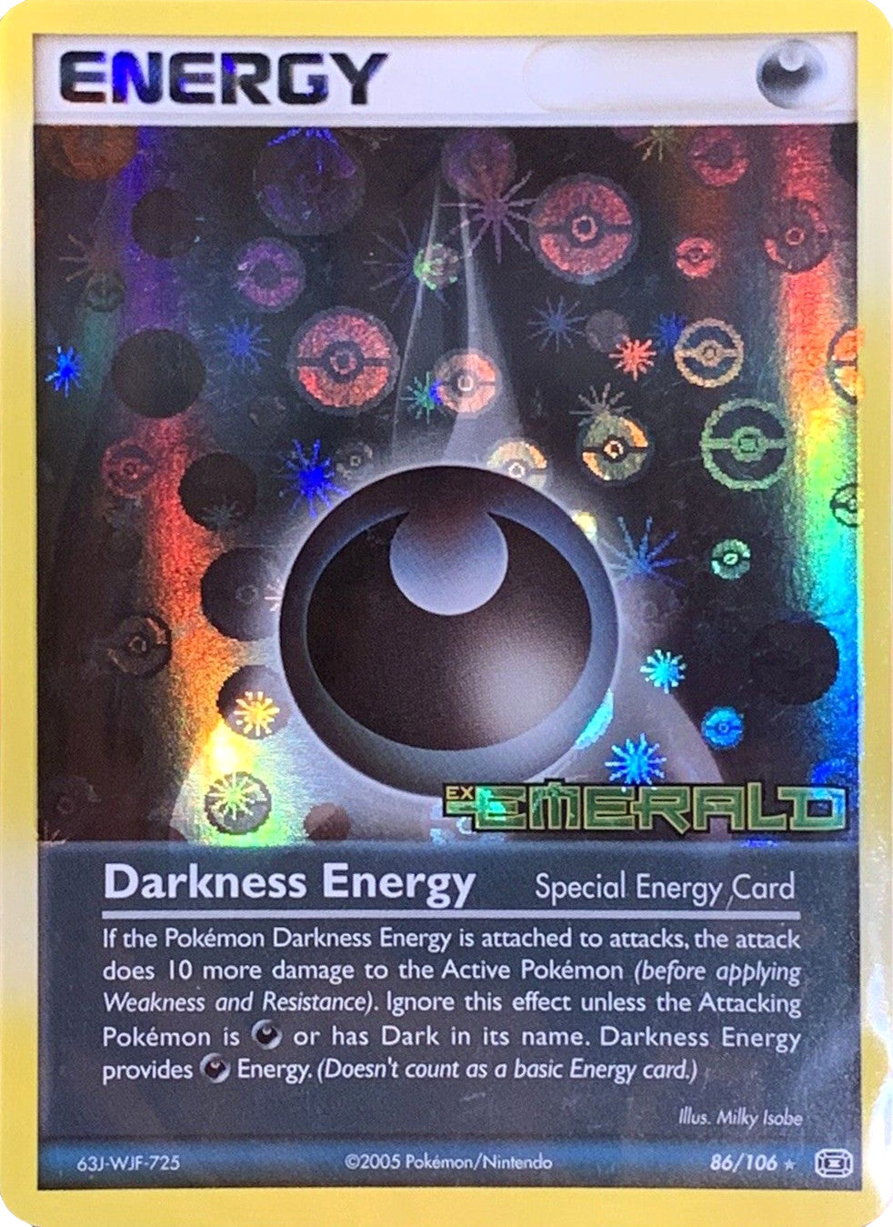 Darkness Energy (86/106) (Stamped) [EX: Emerald] | Jack's On Queen