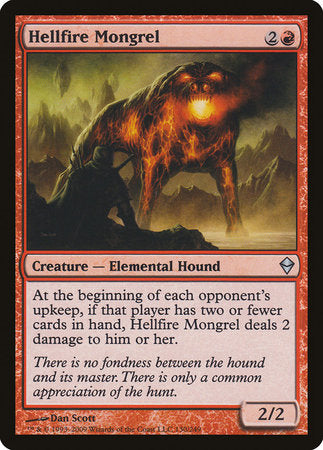 Hellfire Mongrel [Zendikar] | Jack's On Queen