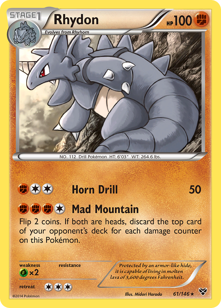 Rhydon (61/146) [XY: Base Set] | Jack's On Queen