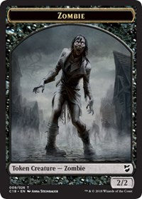 Zombie // Shapeshifter Double-sided Token [Commander 2018 Tokens] | Jack's On Queen
