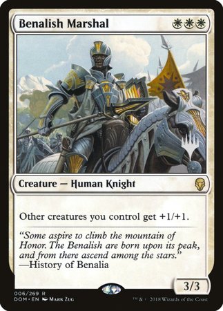 Benalish Marshal [Dominaria Promos] | Jack's On Queen