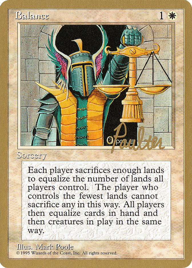 Balance (Preston Poulter) [Pro Tour Collector Set] | Jack's On Queen