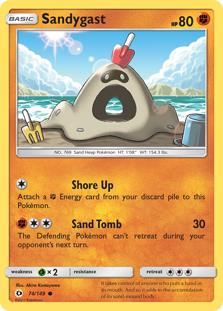 Sandygast (74/149) [Sun & Moon: Base Set] | Jack's On Queen