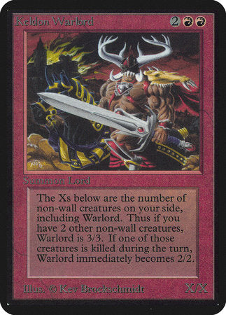 Keldon Warlord [Limited Edition Alpha] | Jack's On Queen