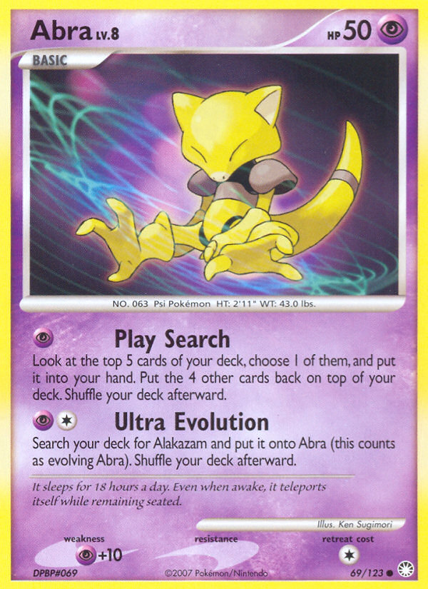 Abra (69/123) [Diamond & Pearl: Mysterious Treasures] | Jack's On Queen