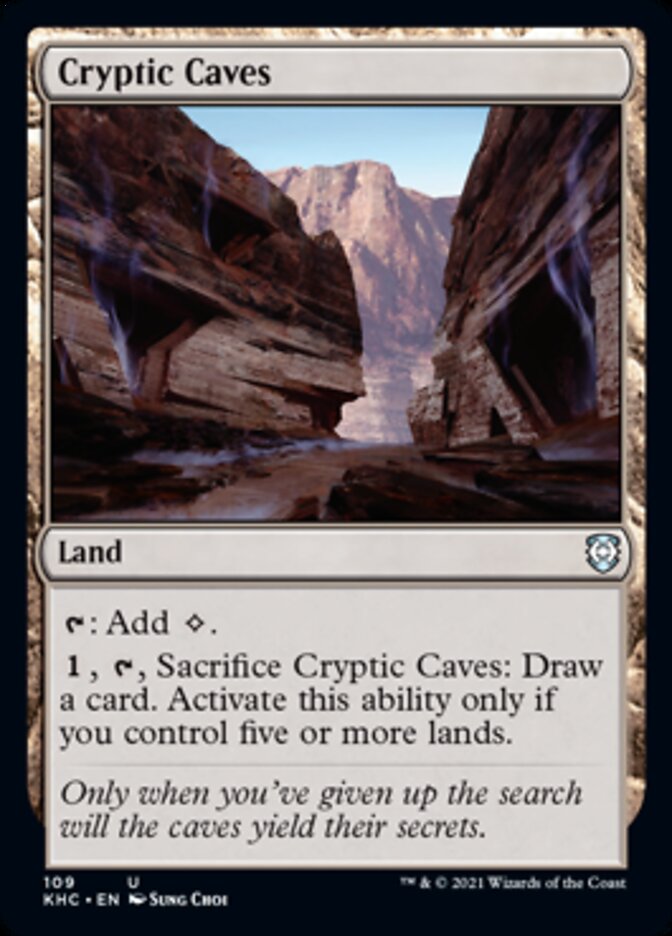 Cryptic Caves [Kaldheim Commander] | Jack's On Queen