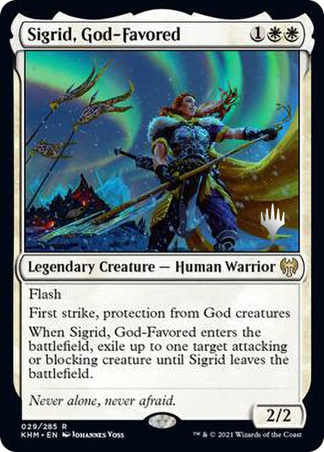 Sigrid, God-Favored [Kaldheim Promo Pack] | Jack's On Queen