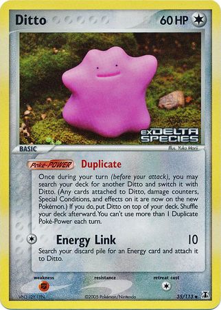 Ditto (35/113) (Stamped) [EX: Delta Species] | Jack's On Queen