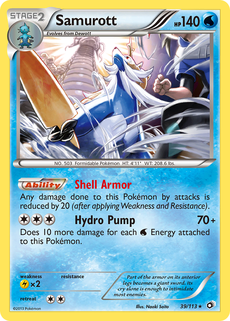 Samurott (39/113) [Black & White: Legendary Treasures] | Jack's On Queen