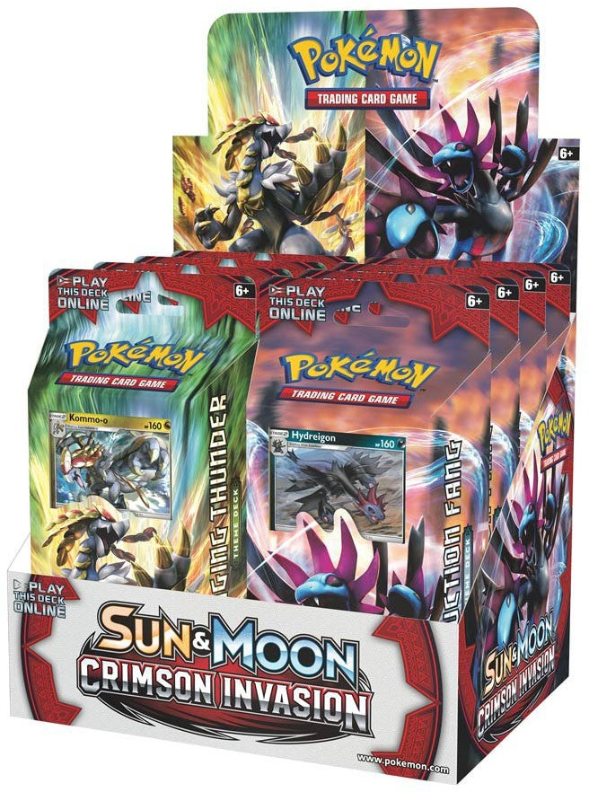 Sun & Moon: Crimson Invasion - Theme Deck Display | Jack's On Queen