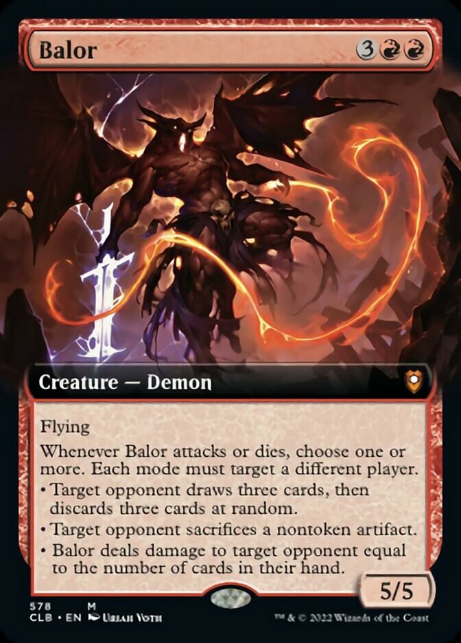 Balor (Extended Art) [Commander Legends: Battle for Baldur's Gate] | Jack's On Queen