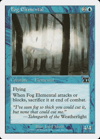 Fog Elemental [Classic Sixth Edition] | Jack's On Queen