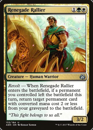 Renegade Rallier [Aether Revolt] | Jack's On Queen