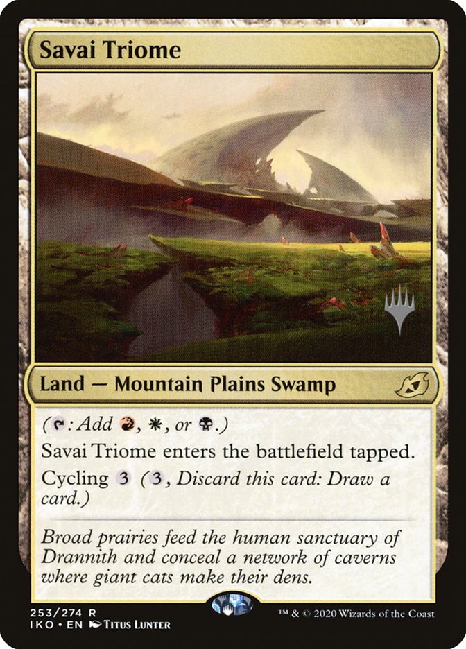 Savai Triome (Promo Pack) [Ikoria: Lair of Behemoths Promos] | Jack's On Queen