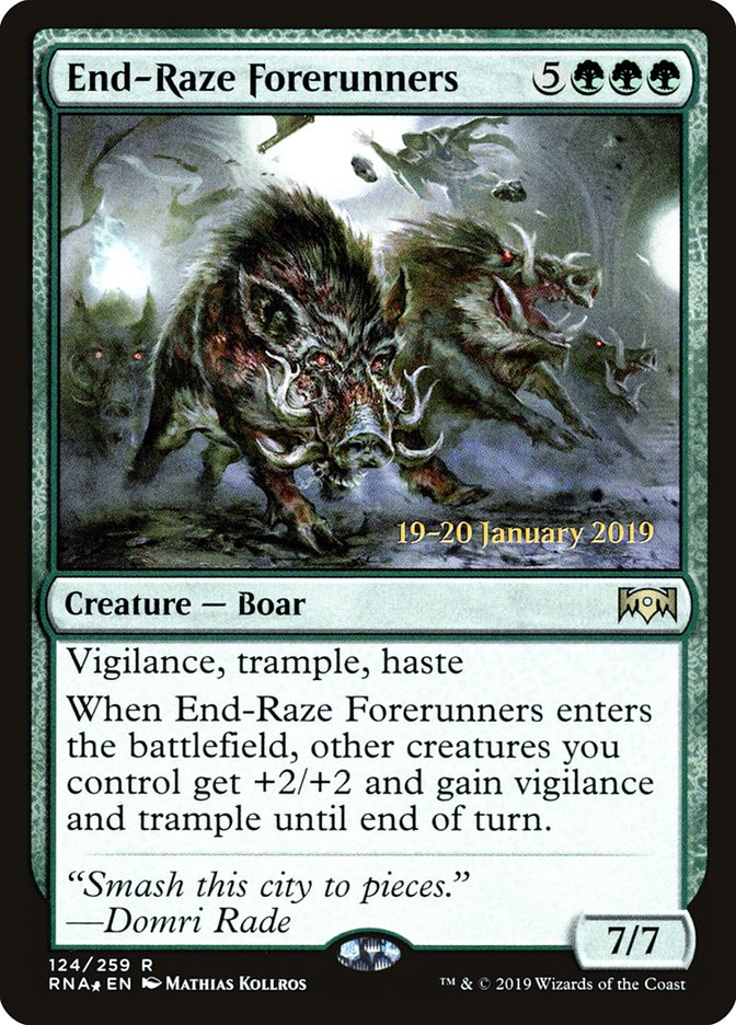 End-Raze Forerunners [Ravnica Allegiance Prerelease Promos] | Jack's On Queen