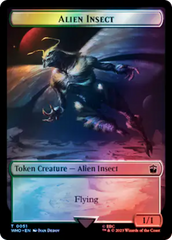 Alien // Alien Insect Double-Sided Token (Surge Foil) [Doctor Who Tokens] | Jack's On Queen