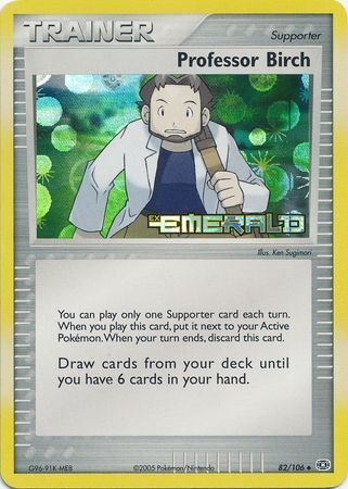 Professor Birch (82/106) (Stamped) [EX: Emerald] | Jack's On Queen